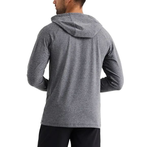 NEW RHONE Reign Midweight Hoodie Charcoal Heather - Picture 2 of 4